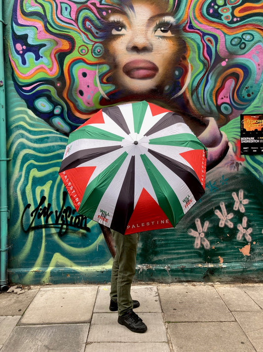 Umbrella 'Palestine Will Be Free'
