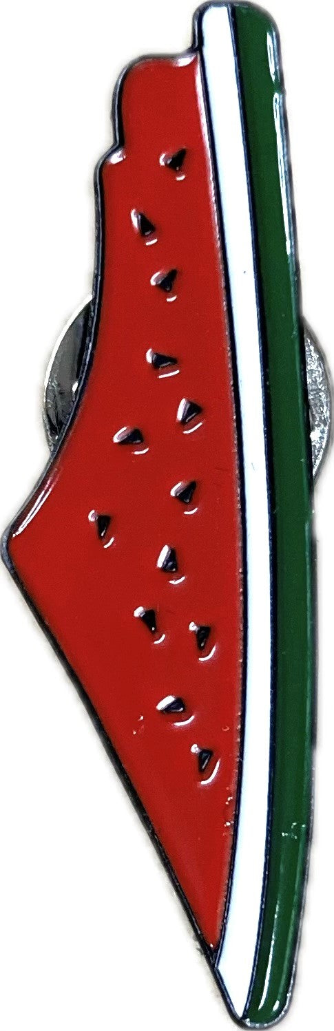 Watermelon Palestine Map Pin Badge – Palestine Solidarity Campaign