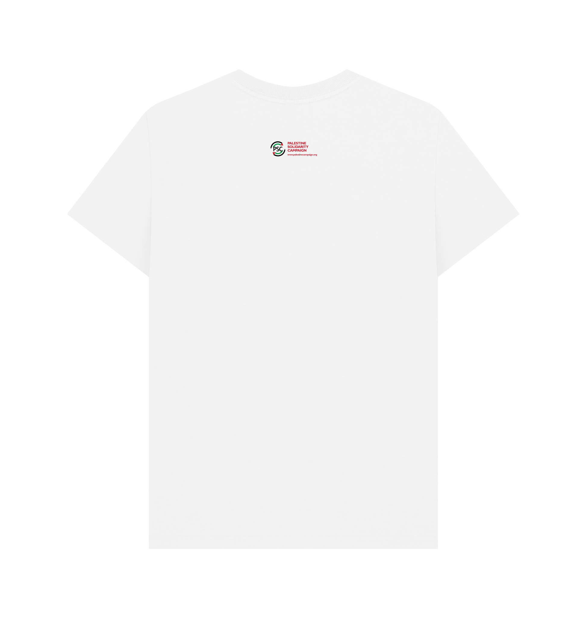 White Printed T-shirt Back