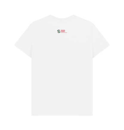 White Printed T-shirt Back