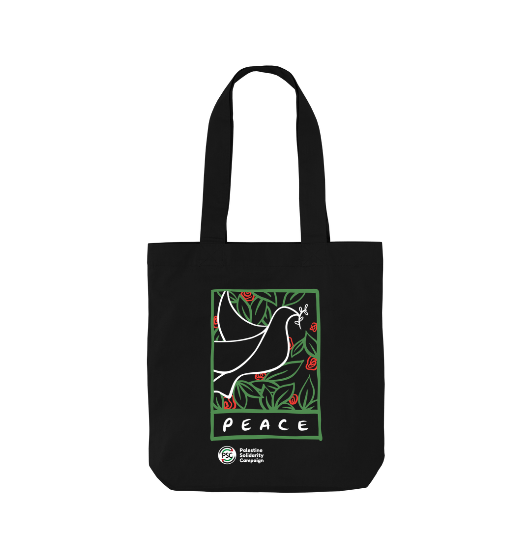 Black Tote Bag - Peace