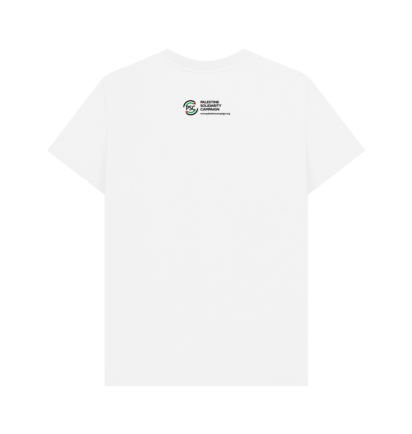 White Printed T-shirt Back