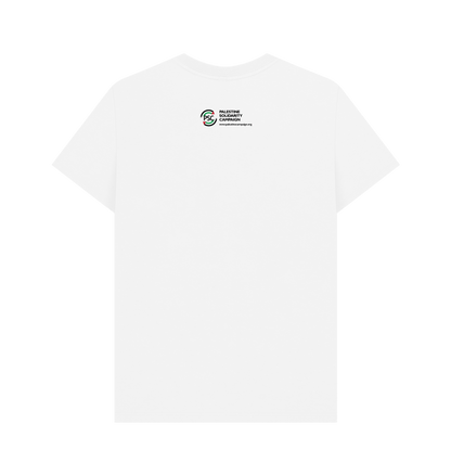 White Printed T-shirt Back