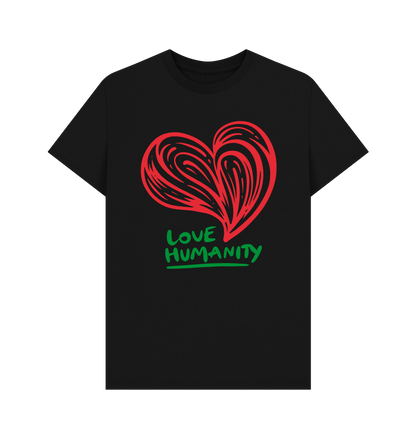 Black Printed T-shirt Front