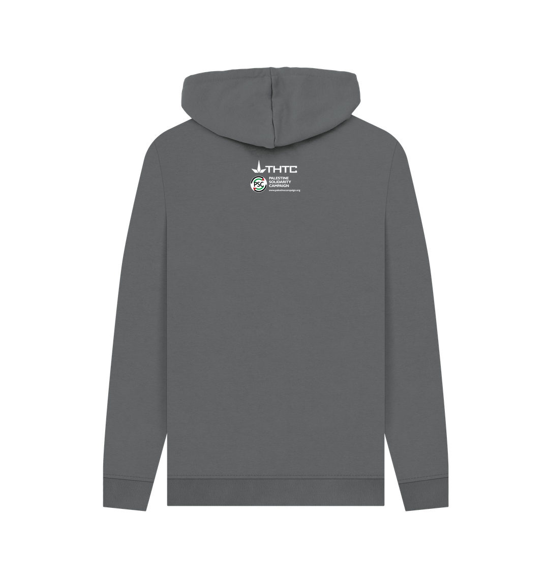 Slate Grey Printed Hoody Back