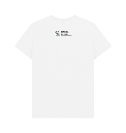 White Printed T-shirt Back