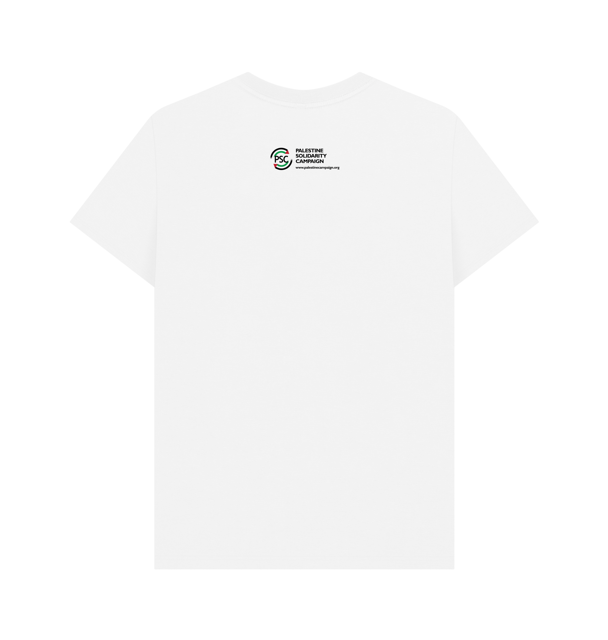 White Printed T-shirt Back