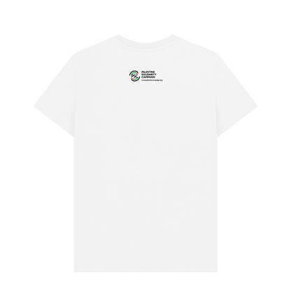 White Printed T-shirt Back