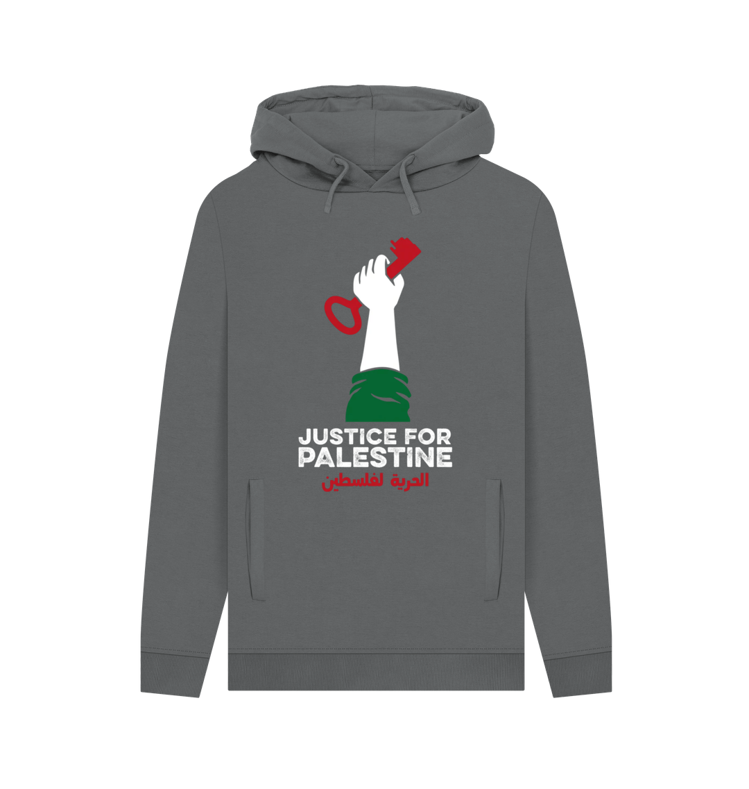 Slate Grey Printed Hoody Front