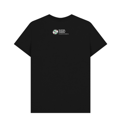 Black Printed T-shirt Back