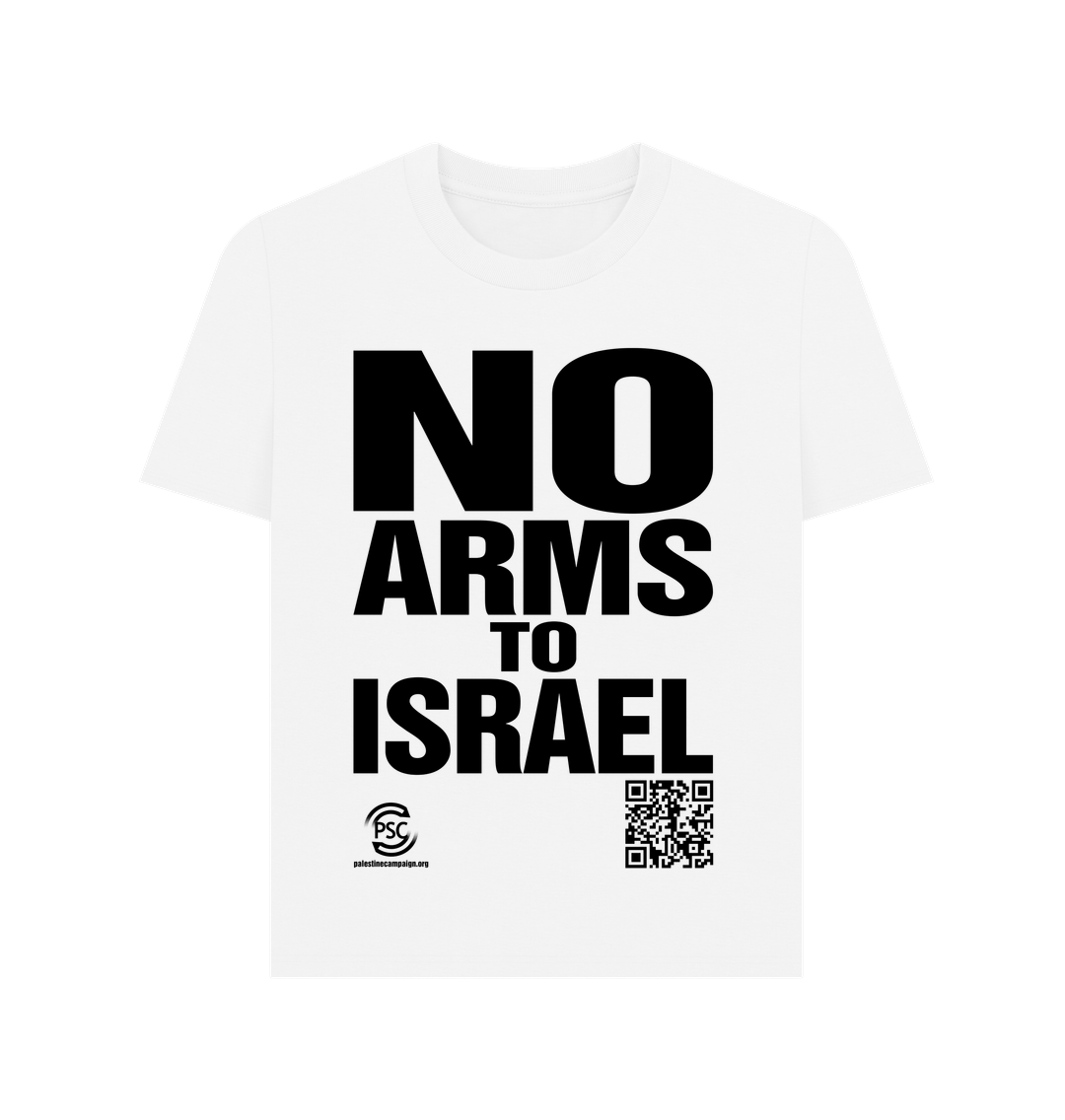 White No Arms To Israel White T-shirt