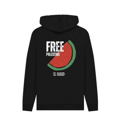 Black Printed Hoody Back