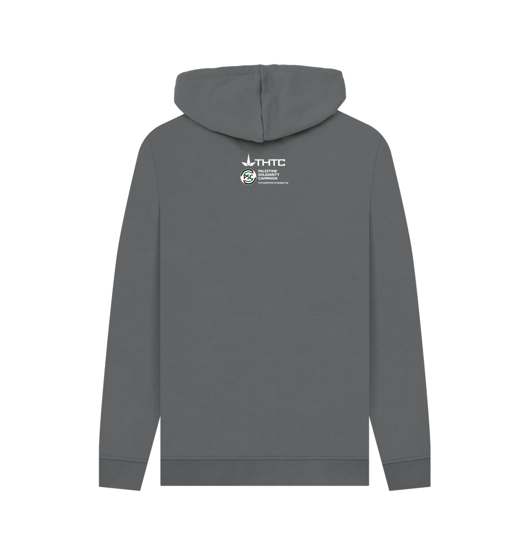 Slate Grey Printed Hoody Back