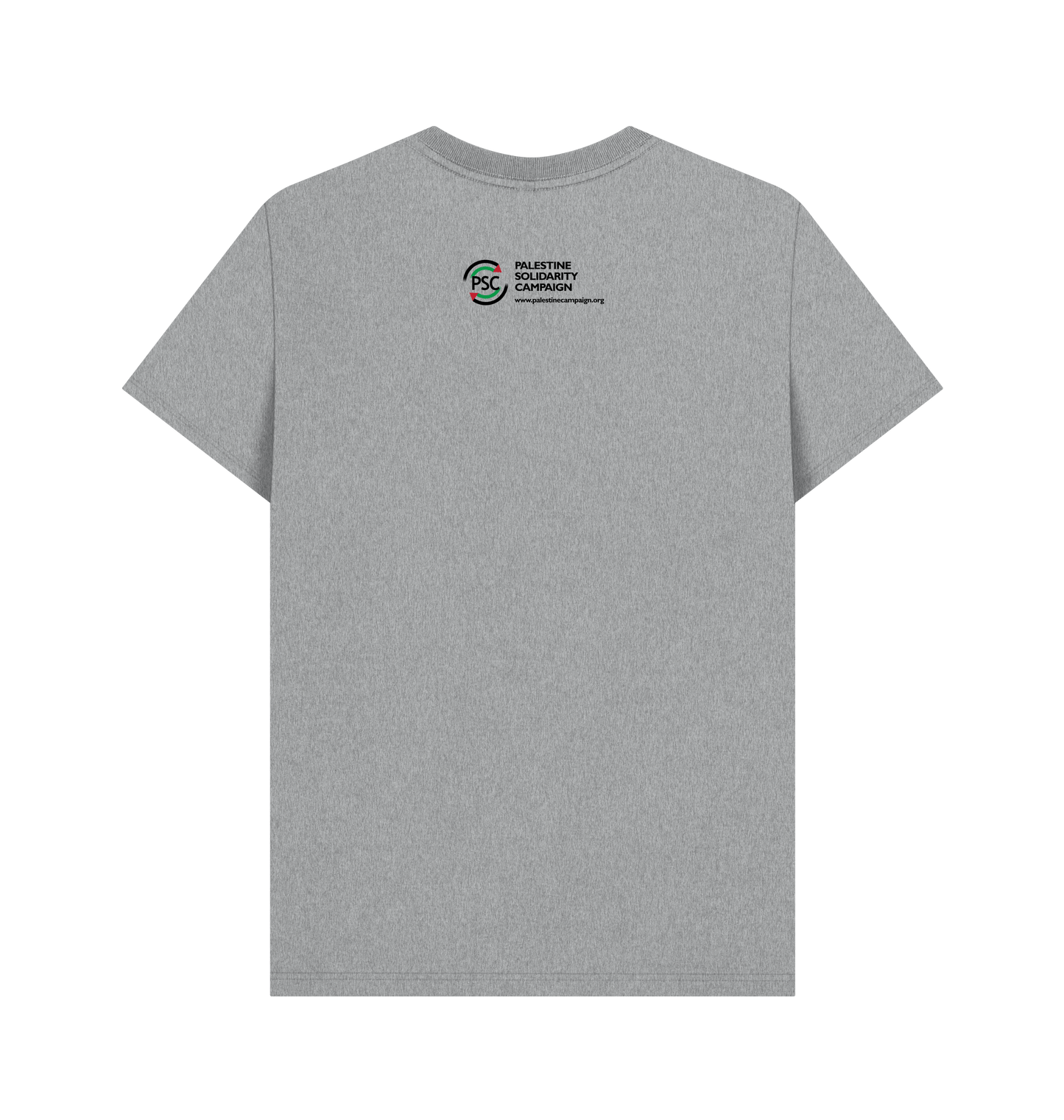 Athletic Grey Printed T-shirt Back