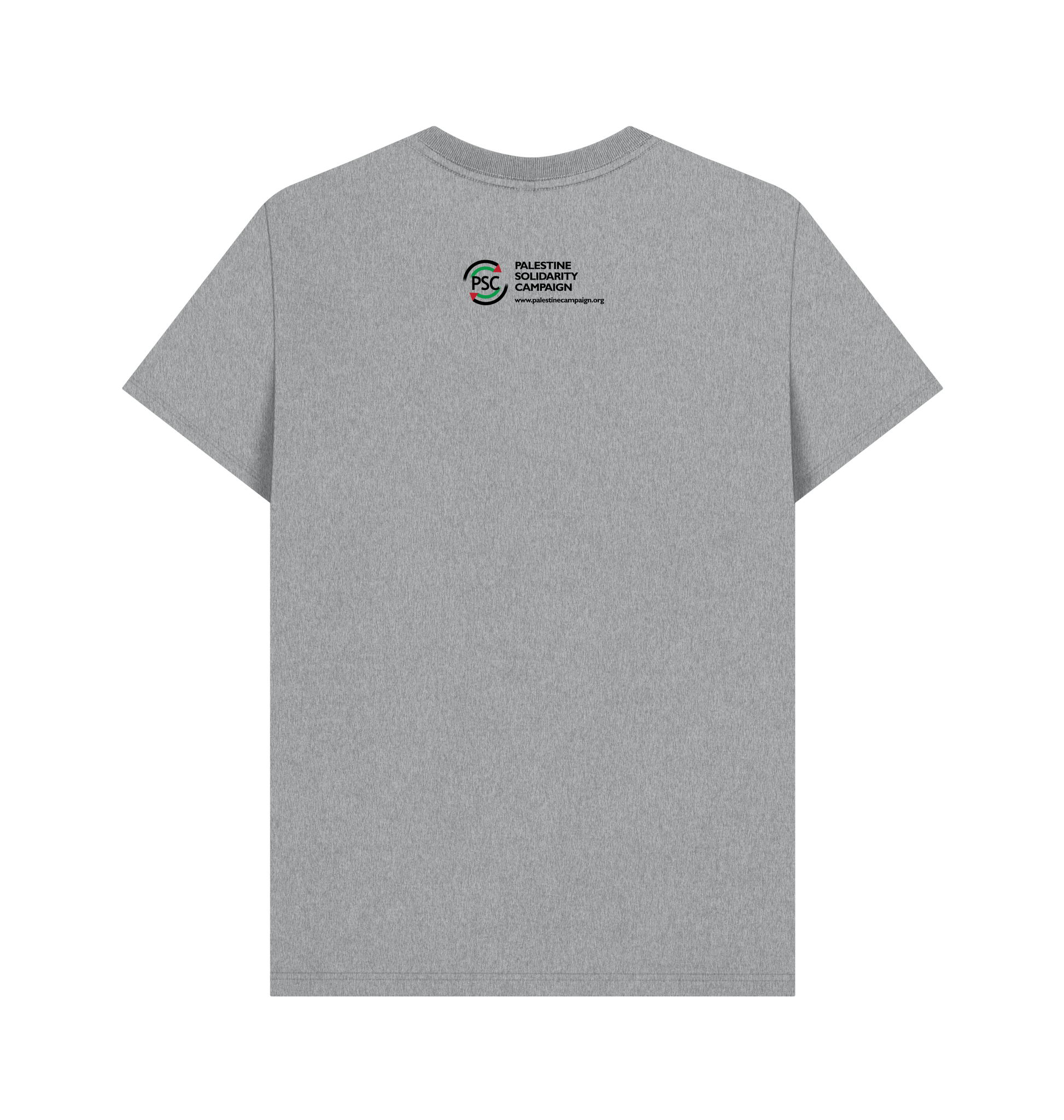 Athletic Grey Printed T-shirt Back