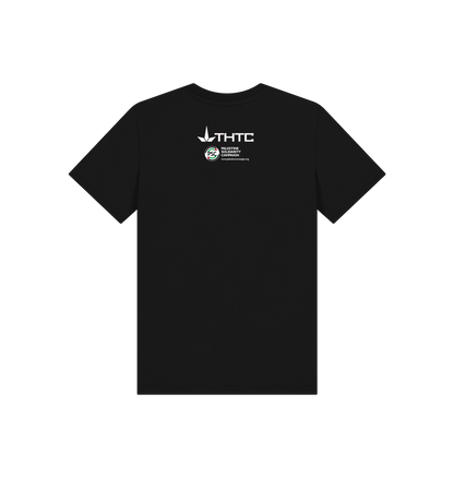 Black Printed Kids T-Shirt Back