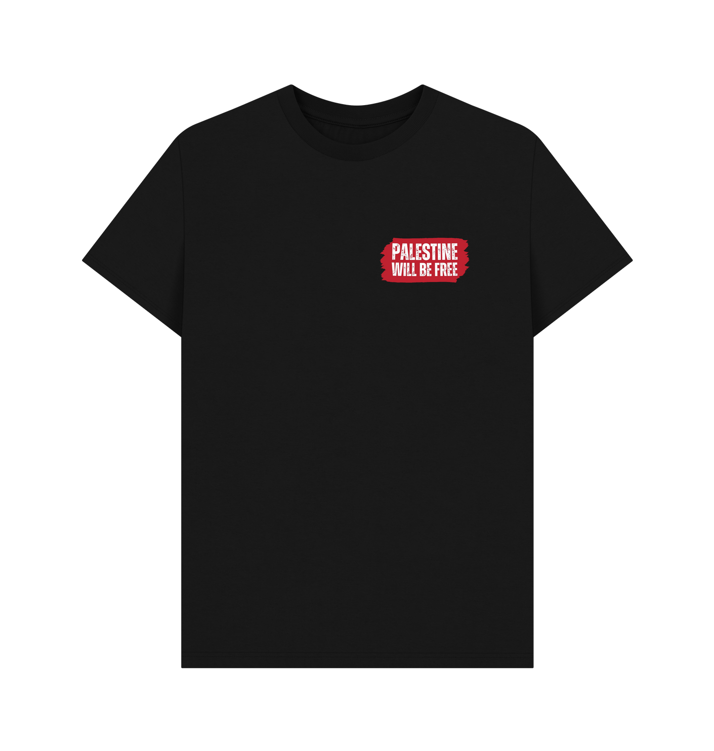 Black Printed T-shirt Front