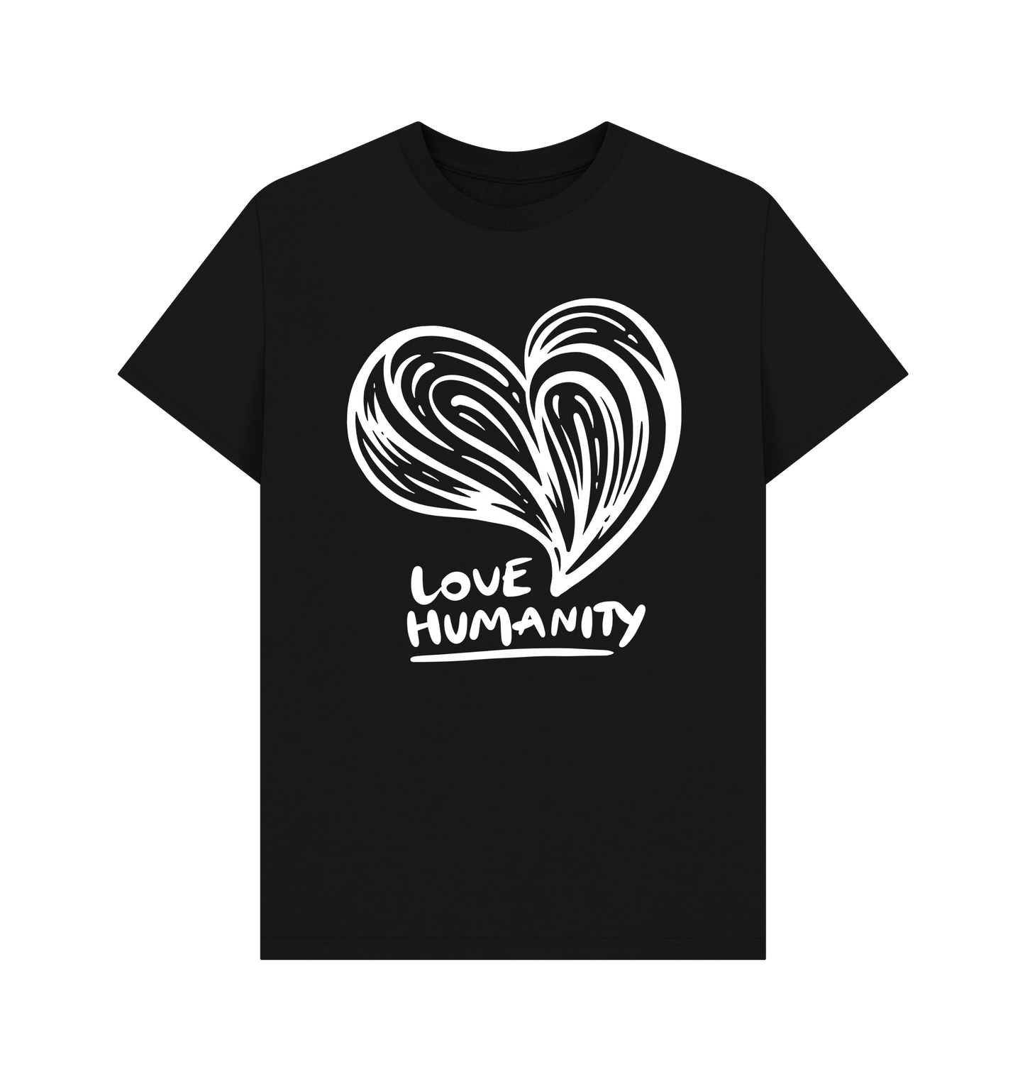 Black Printed T-shirt Front