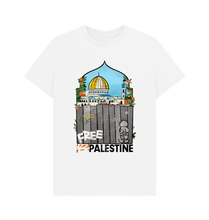 White Printed T-shirt Front