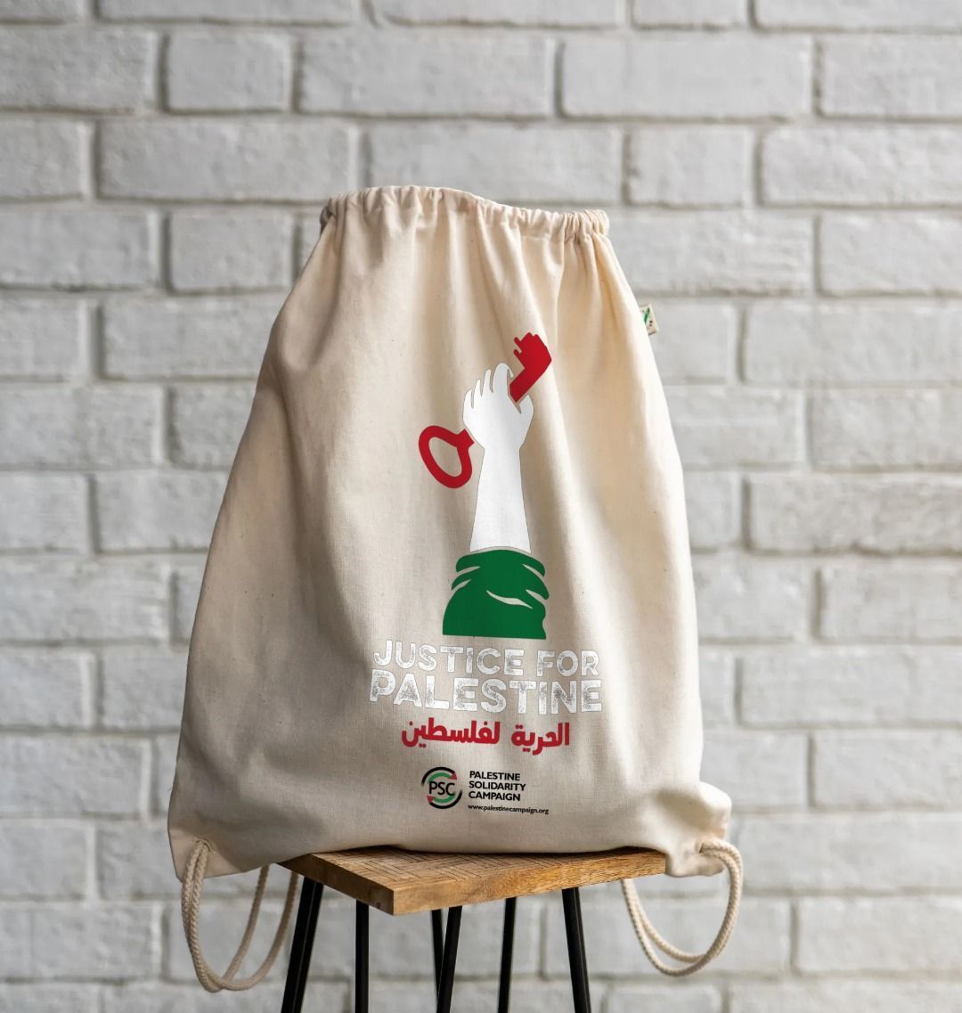 Drawstring Bag - Justice for Palestine