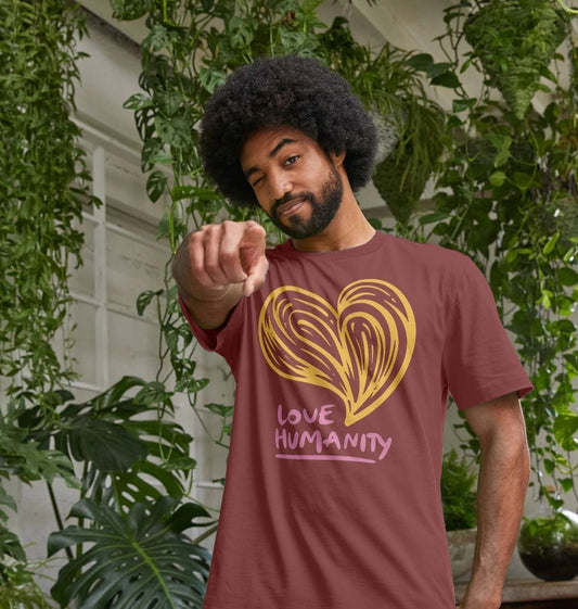 Unisex T-shirt - Love Humanity - Yellow