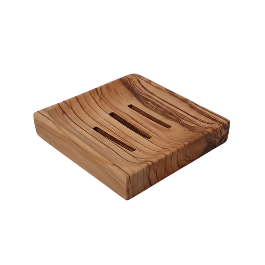 Olive Wood Soap Dish - Square
