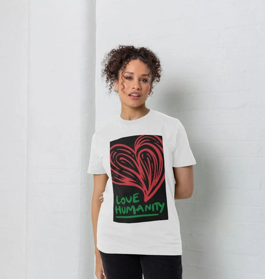 Unisex T-Shirt - Love Humanity Red and Black