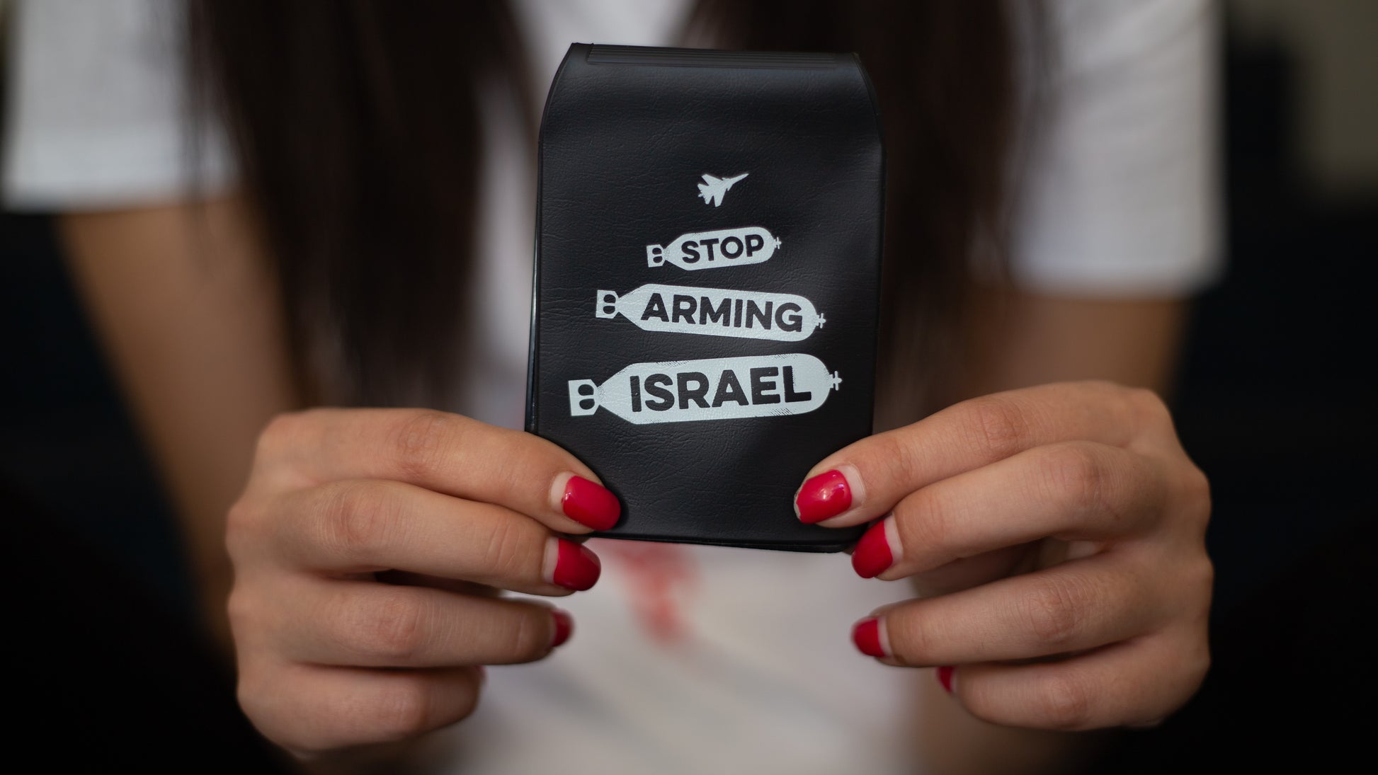 Travelcard Holder 'Stop Arming Israel'