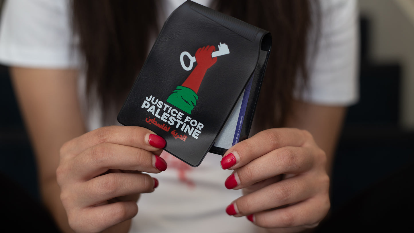 Travelcard Holder 'Justice for Palestine'