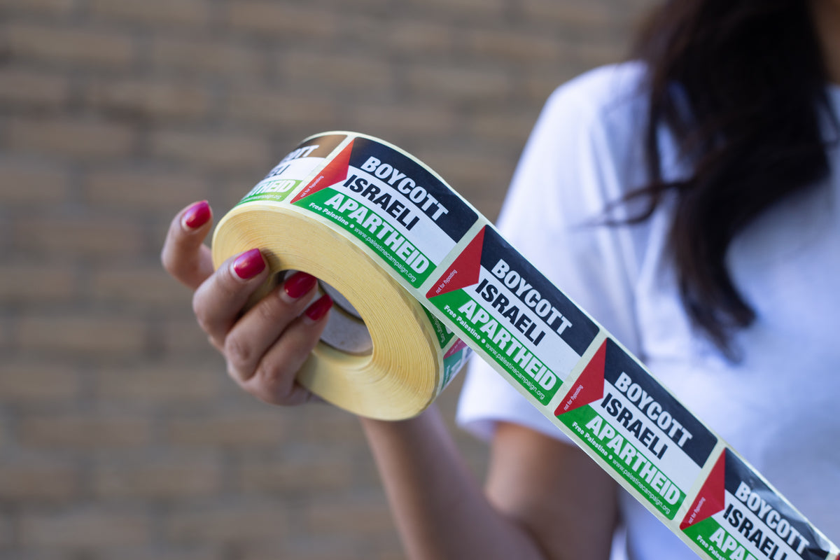 Boycott Israeli Apartheid Stickers – Palestine Solidarity Campaign