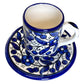 Hebron Ceramic Coffee Cup and Saucer