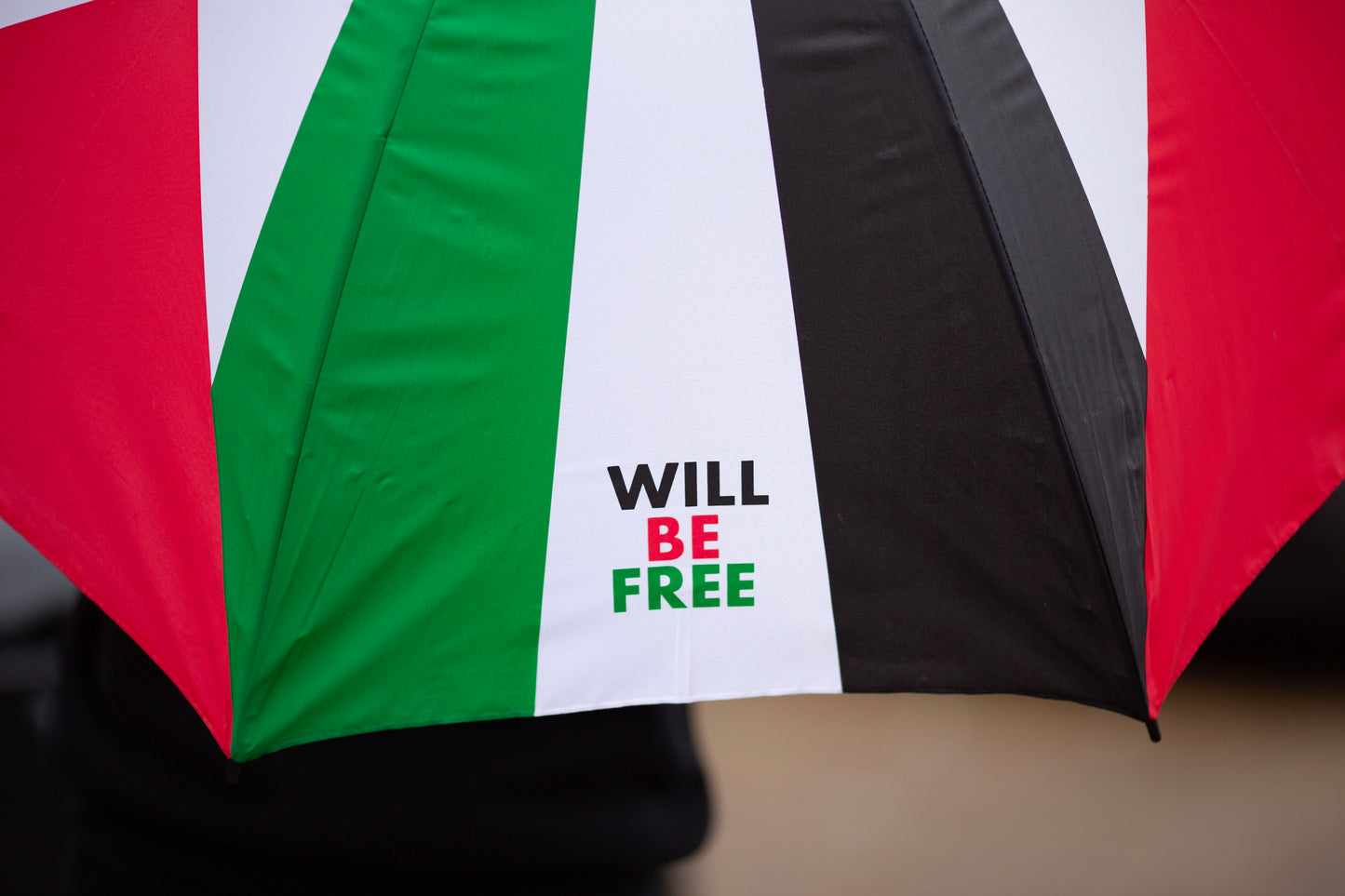 Umbrella 'Palestine Will Be Free'