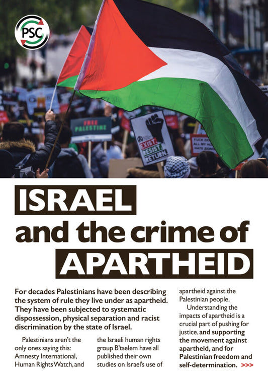 Israel and the Crime of Apartheid Leaflet