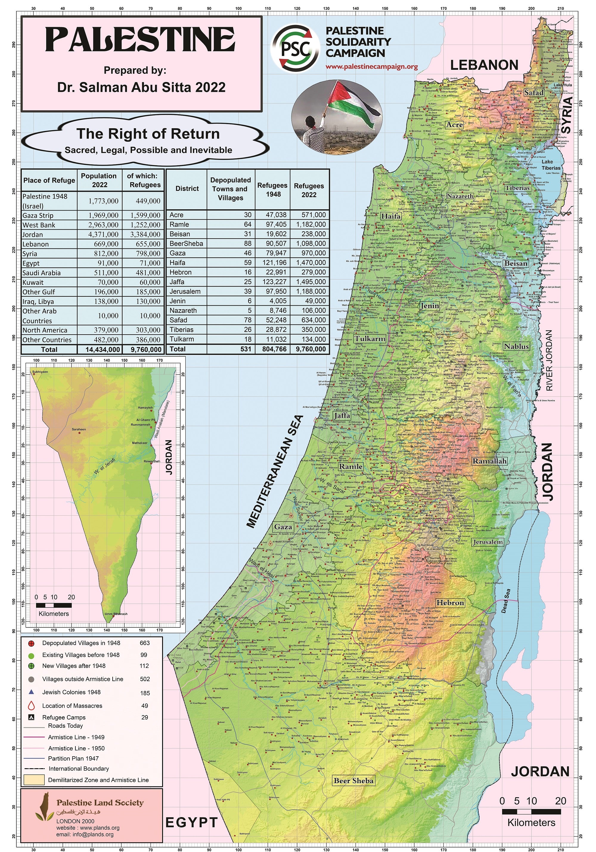 Palestine Land Society Map – Palestine Solidarity Campaign