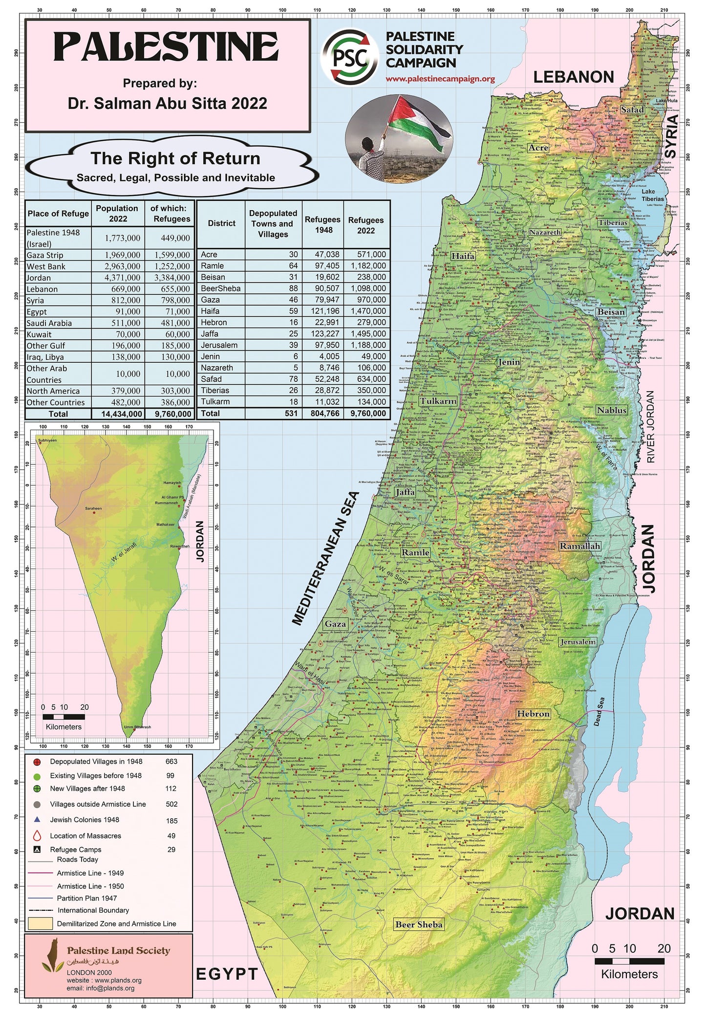 Palestine Land Society Map