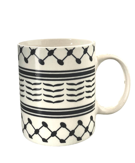 Hebron Ceramics keffiyeh Mug